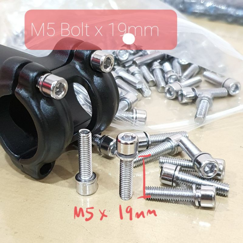 M5 M6 M8 Stainless Bicycle Screw Allen Key Nut Steel Bolt for Bottle