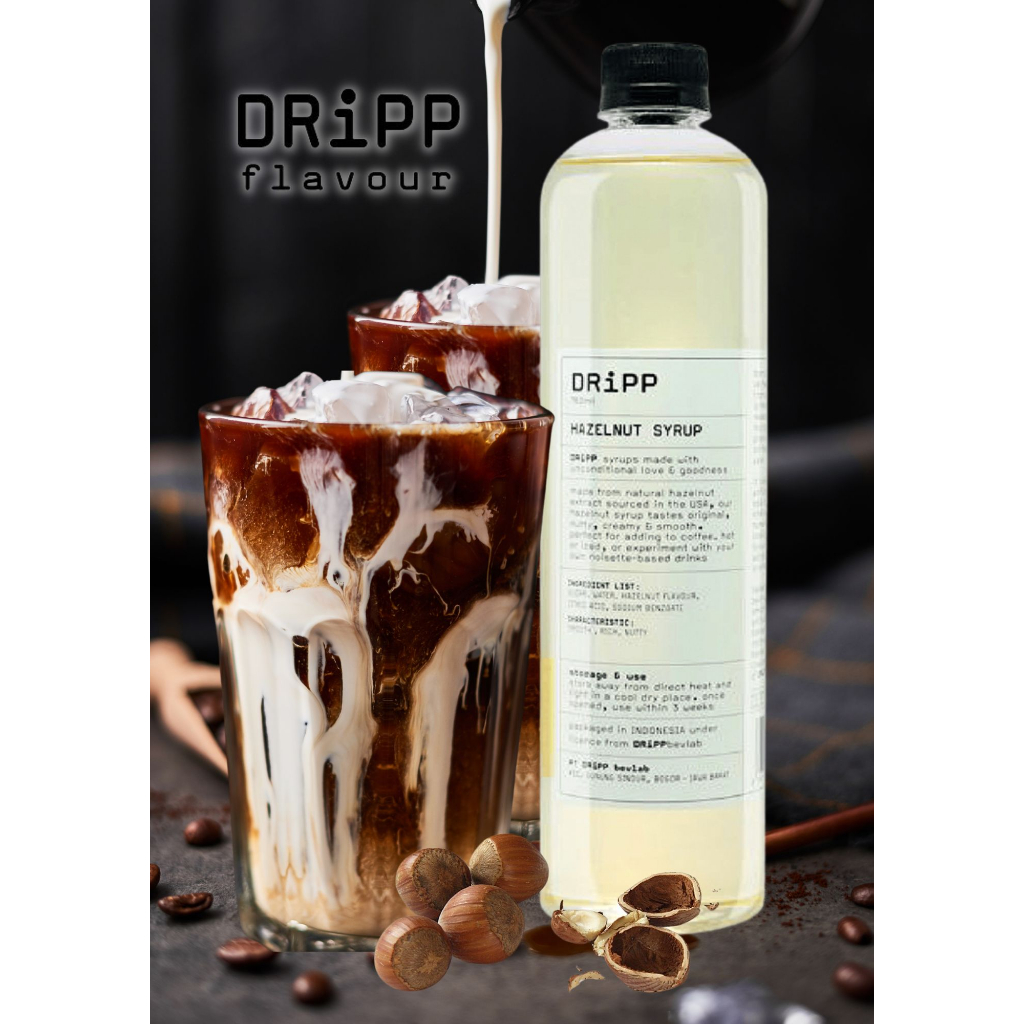Dripp Hazelnut Syrup Beverage Flavouring 760ml Shopee Malaysia