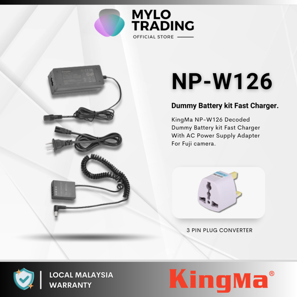 Kingma W Dummy Battery Kit With Ac Power Supply Adapter For Fuji X