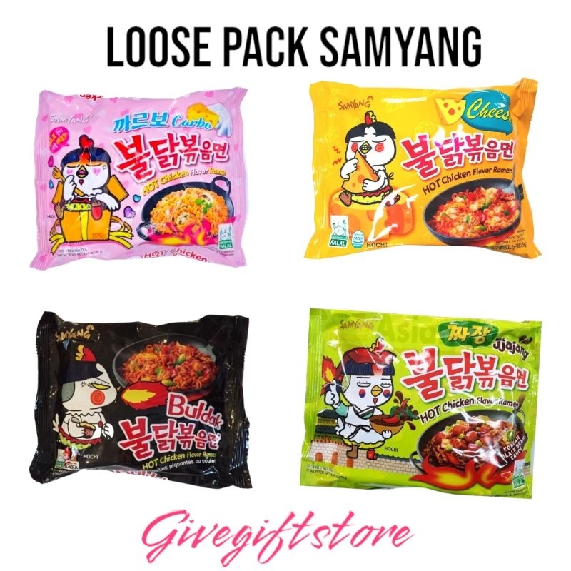 Add On 🎁 Loose Pack Ramen Samyang Cheese Original Carbonara Jjajang Shopee Malaysia 