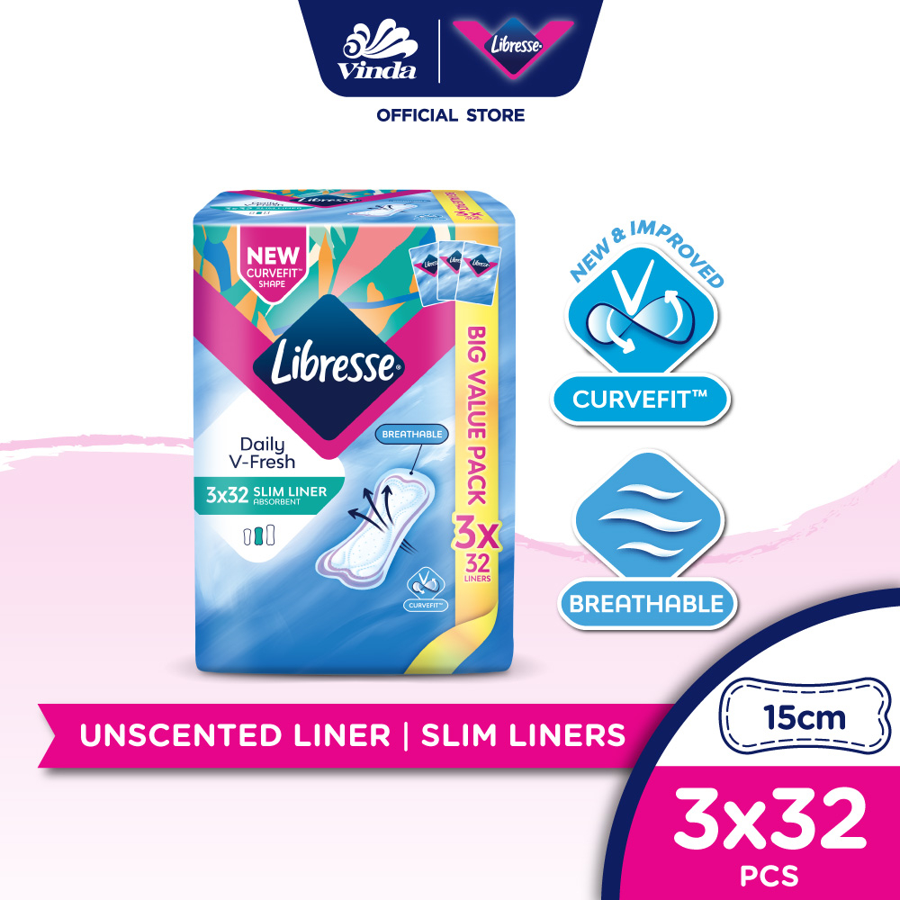 Libresse Slim Panty Liner (3x32s) Shopee Malaysia