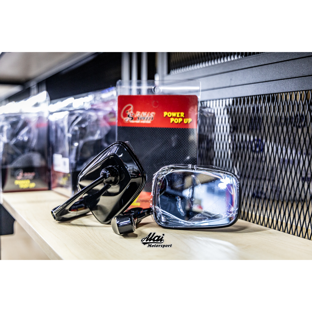 Japans SPEED Low Angle Mirror Left and Right Set Black/Blue Lens ...