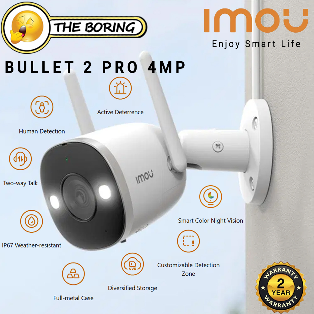 Imou Bullet 2 Pro 4MP 1440p Smart Color Night Vision Smart Detection