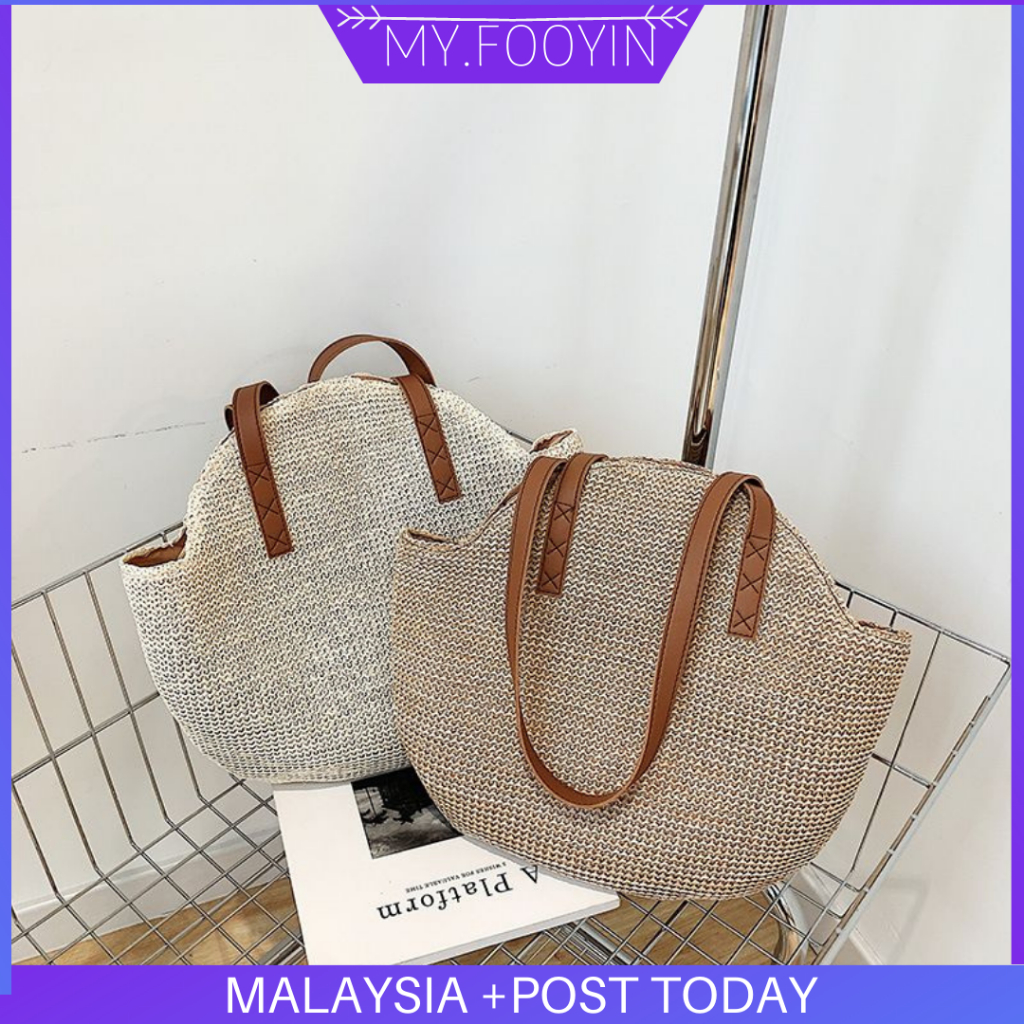 N404 READY STOCK MYFOOYIN Large Capacity Canvas Bag Versatile Student ...