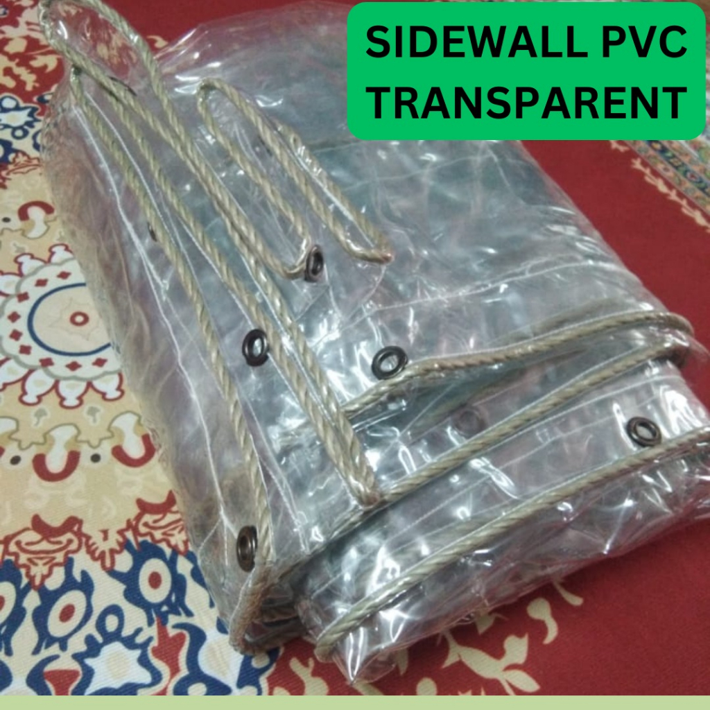 SIDEWALL PVC TRANSPARENT SAIZ 20ft X 8ft DAN 20ft X 6ft / KAIN TEPI ...