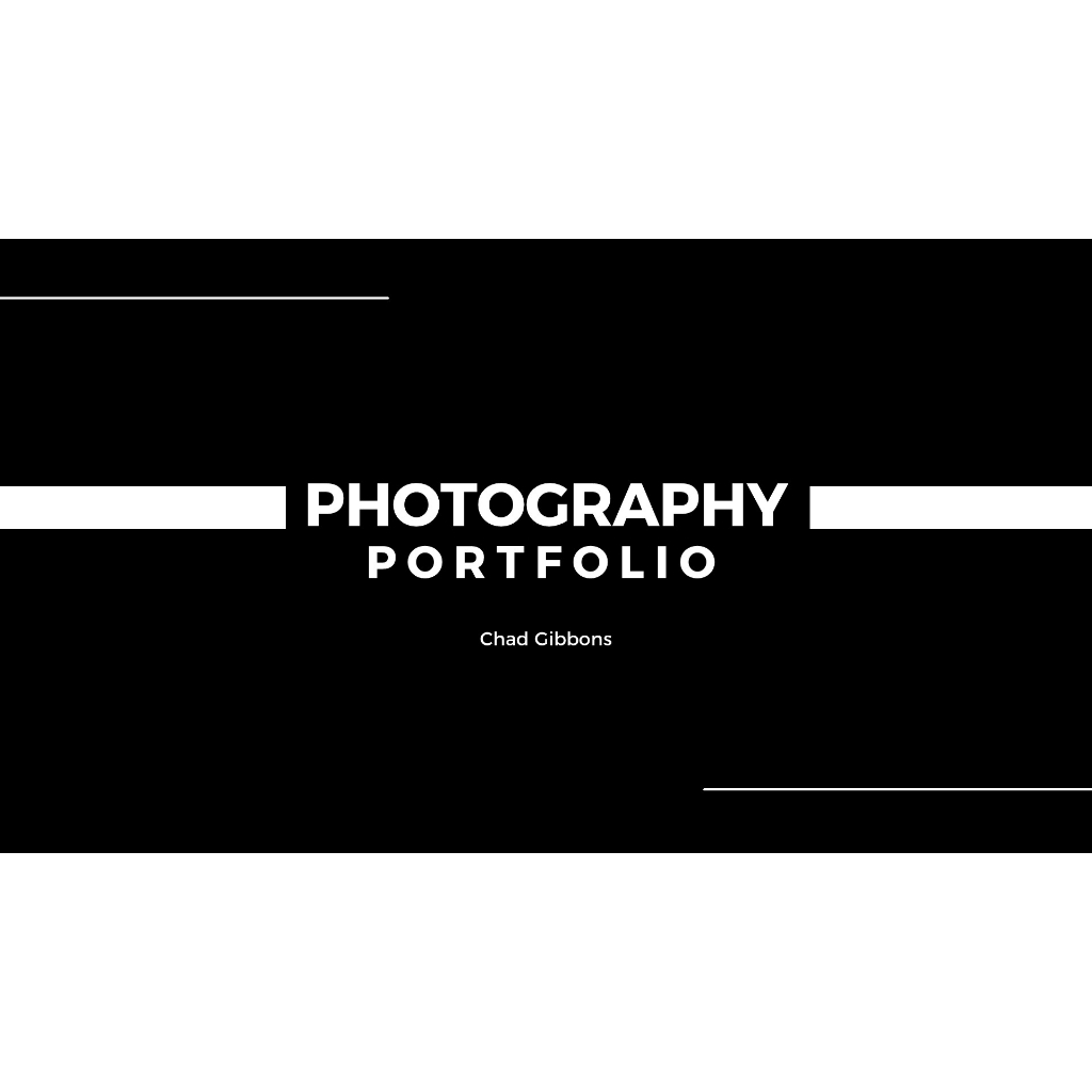 PRESENTATION TEMPLATE [EDITABLE] Black and White Photographer Portfolio