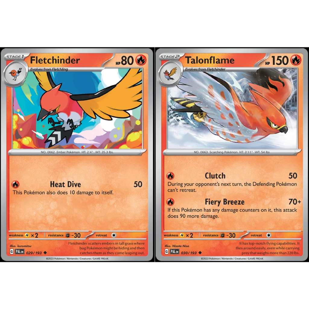 Pokemon TCG: Paldea Evolved - Fletchinder / Talonflame | Shopee Malaysia