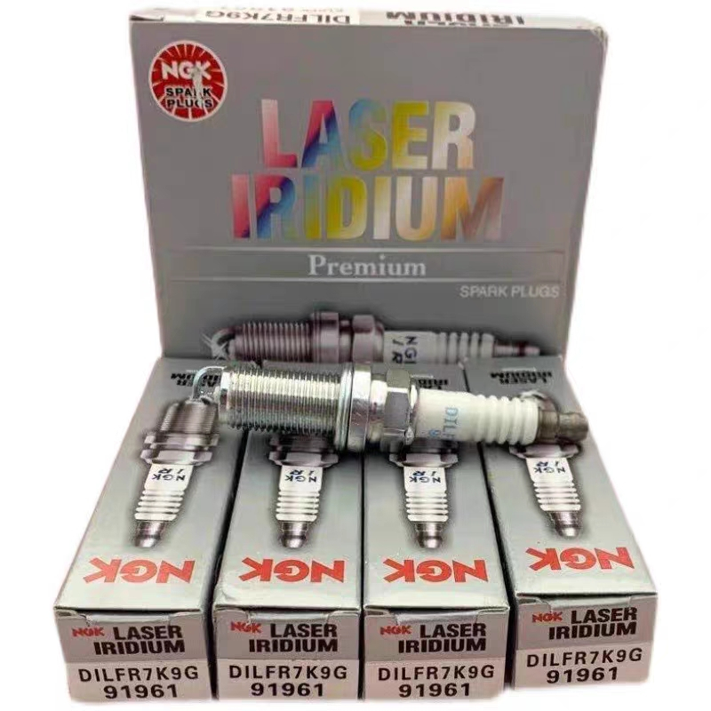 ORIGINAL NGK "Double Tip" Iridium Platinum Spark Plug DILFR7K9G (1 Box ...