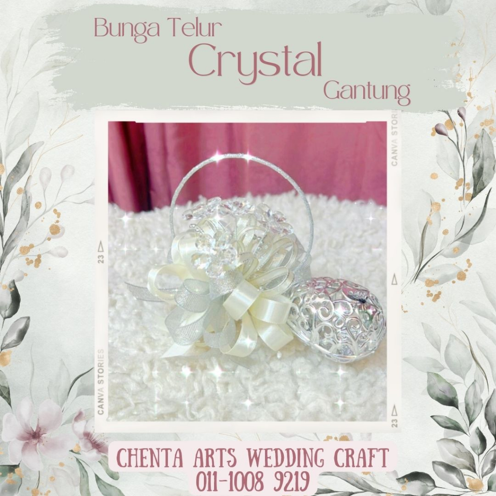 Bunga Telur Crystal Gantung | Shopee Malaysia