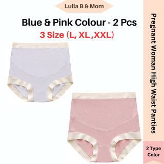 Maternity Over Belly Support Panties | Pink & Blue | Combo of 2