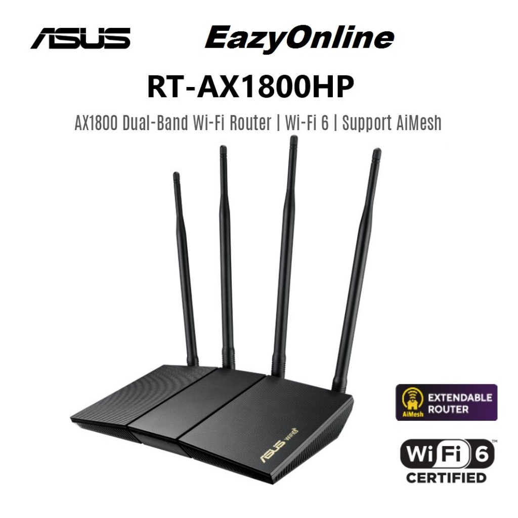 ASUS WiFi 6 High Power Router RTAX1800HP Strong Signal Booster