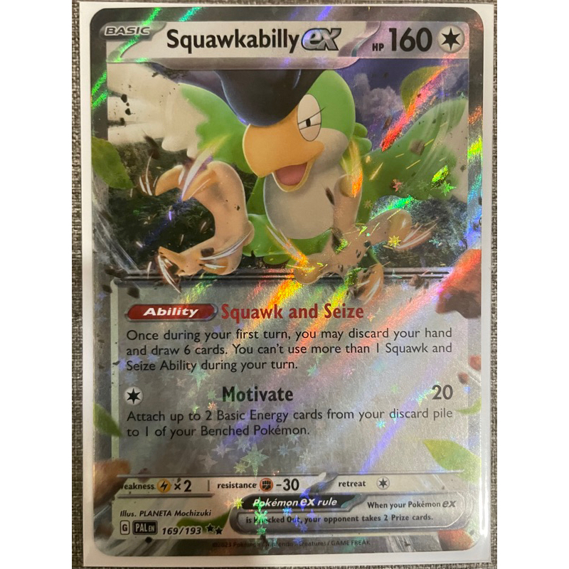 Pokemon TCG Paldea Evolved - Squawkabilly EX (Ultra Rare) | Shopee Malaysia