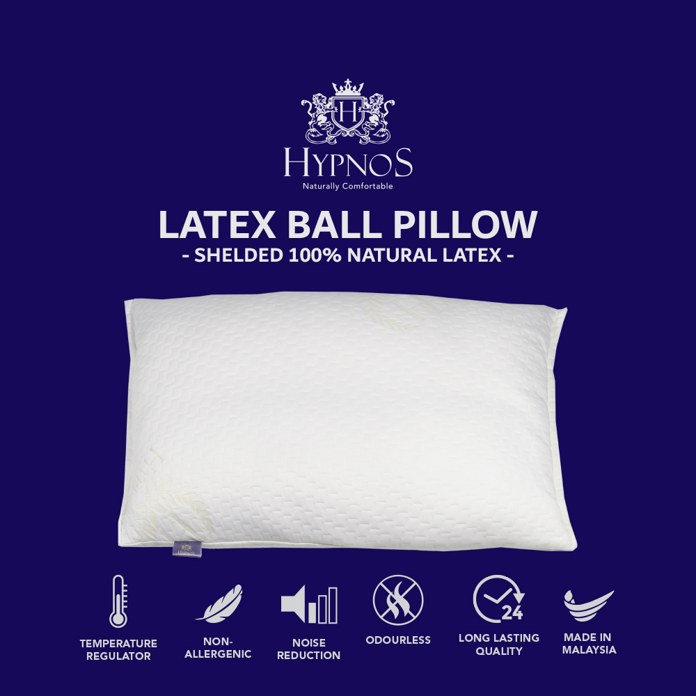 [READY STOCK] HYPNOS Latex Ball Pillow / Bantal Bola Lateks [Best Home