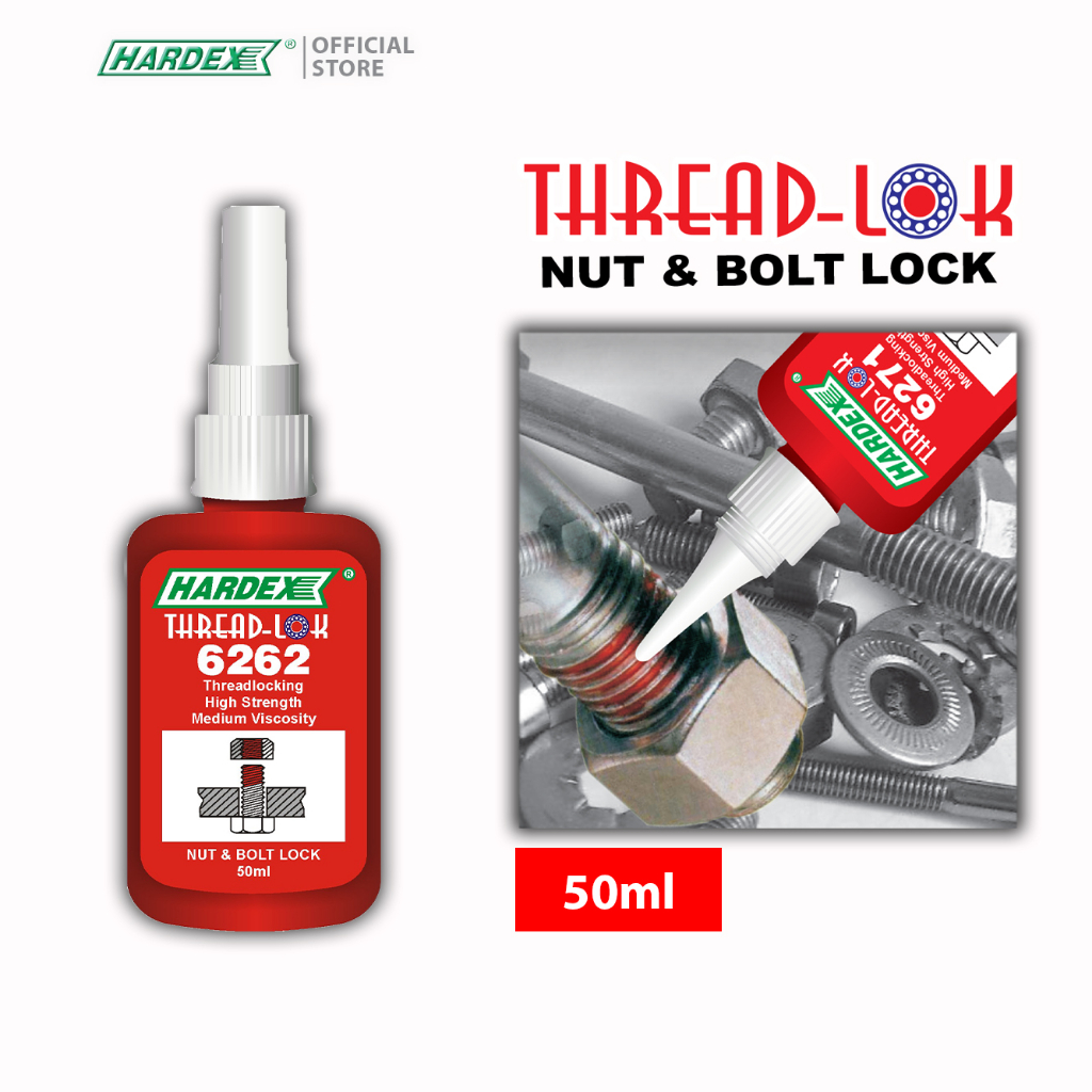 HARDEX Thread Lock Nut & Bolt Lock 50ml (626250ML) Shopee Malaysia