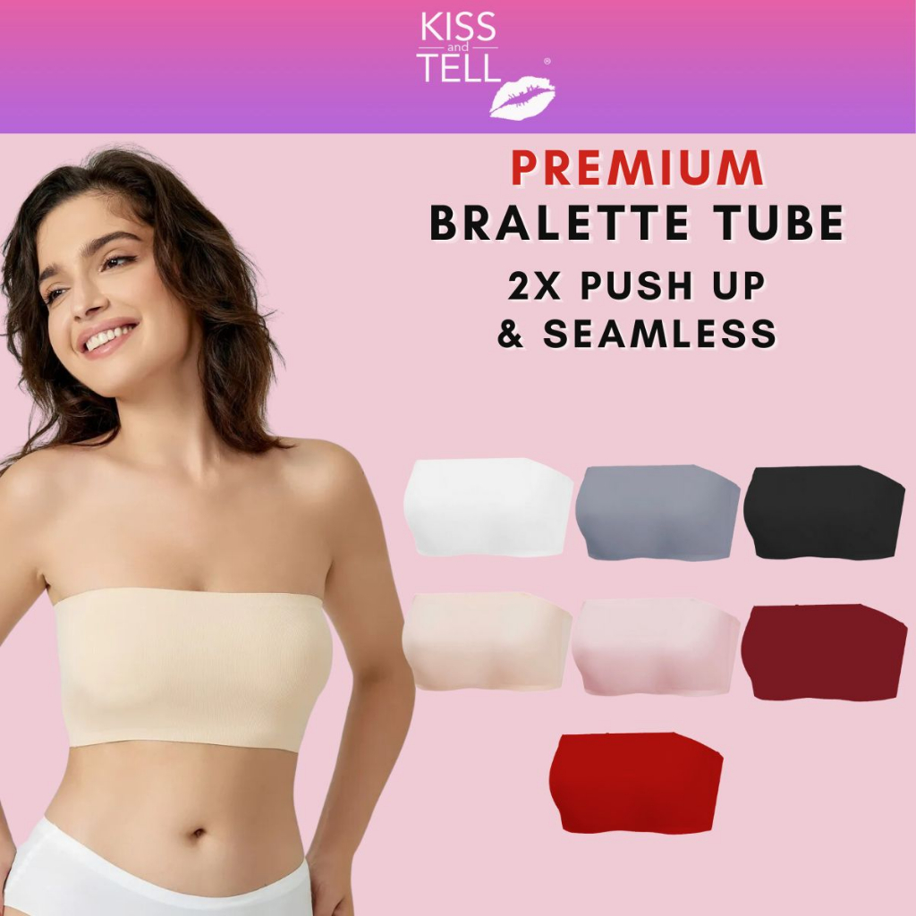 Buy Kiss & Tell 3 Pack Premium Olivia Seamless Wireless Paded Push