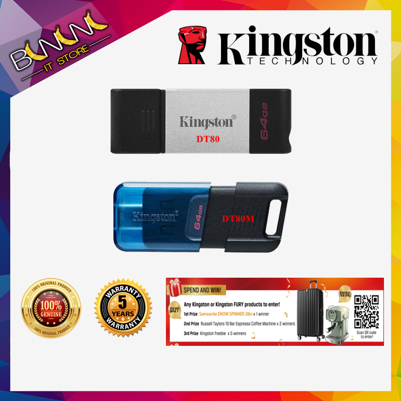 Kingston DataTraveler 80 DT80/DT80M USB Flash Drive USB Type-C (256GB ...