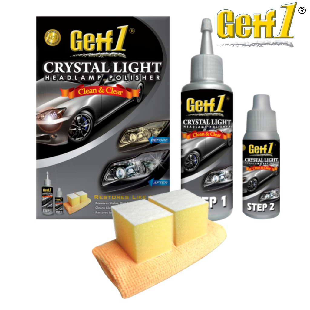 Getf1 Crystal Light Headlamp Polisher UV coating Kit Plastic Glass car