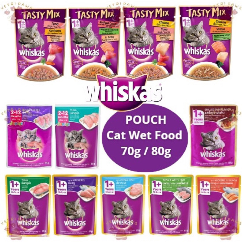 Whiskas 80g whiskas wet food 80g 80gram Shopee Malaysia