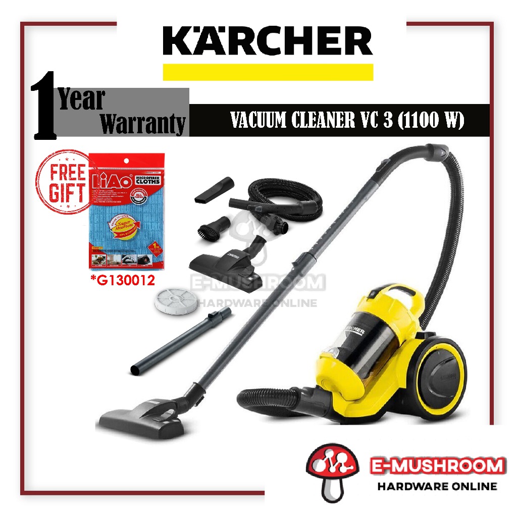 Karcher VC3 Plus BagLess Vacuum Cleaner MultiCyclone Shopee Malaysia