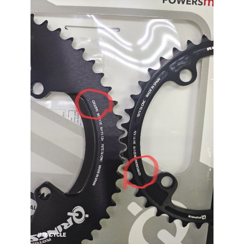 ROTOR AERO ROUND RINGS AND OVAL CHAINRING 52/36 , 53/39 ,54/39