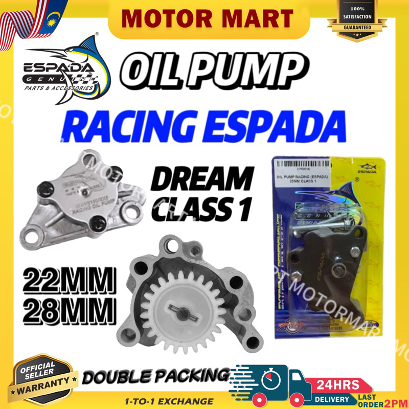 100 ORIGINAL ESPADA Oil Pump Racing High Volume 28MM Honda Class 1