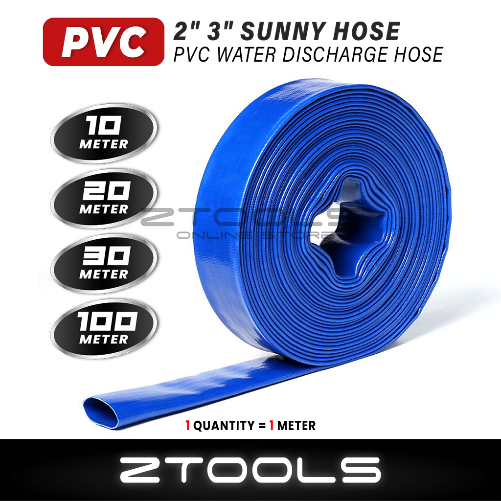 2" / 3" Heavy Duty Blue Sunny Hose PVC Water Discharge Hose