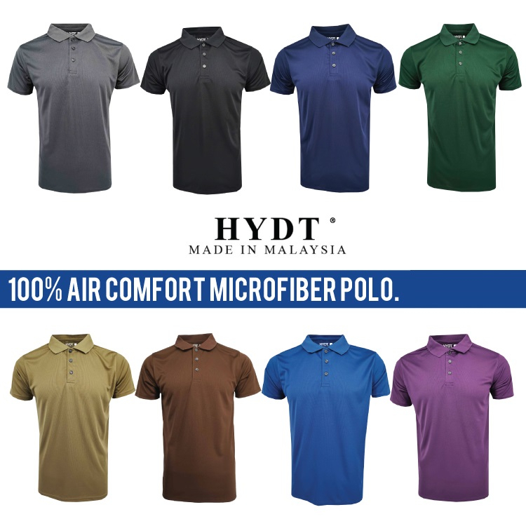 Gildan x HYDT Air Comfort Plain Polo Shirt Baju Polo Lelaki Baju Lelaki Berkoler Baju Kolar Tshirt berkolar BOXY 888.CO Shopee Malaysia