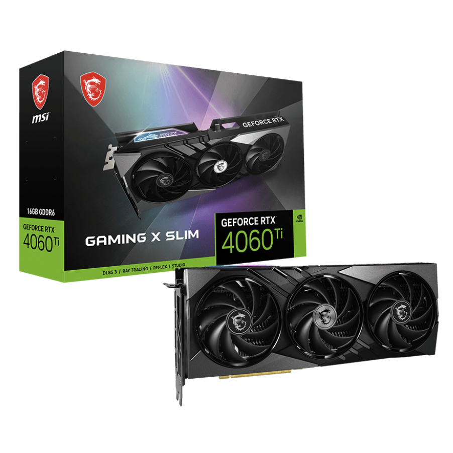 # MSI GeForce RTX 4060 Ti GAMING X SLIM 16GB GDDR6 # | Shopee Malaysia