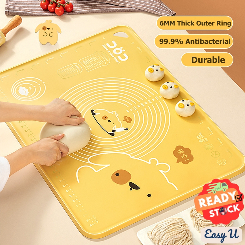 Antibacterial Thickened Silicone Kneading Dough Mat Baking Making ...