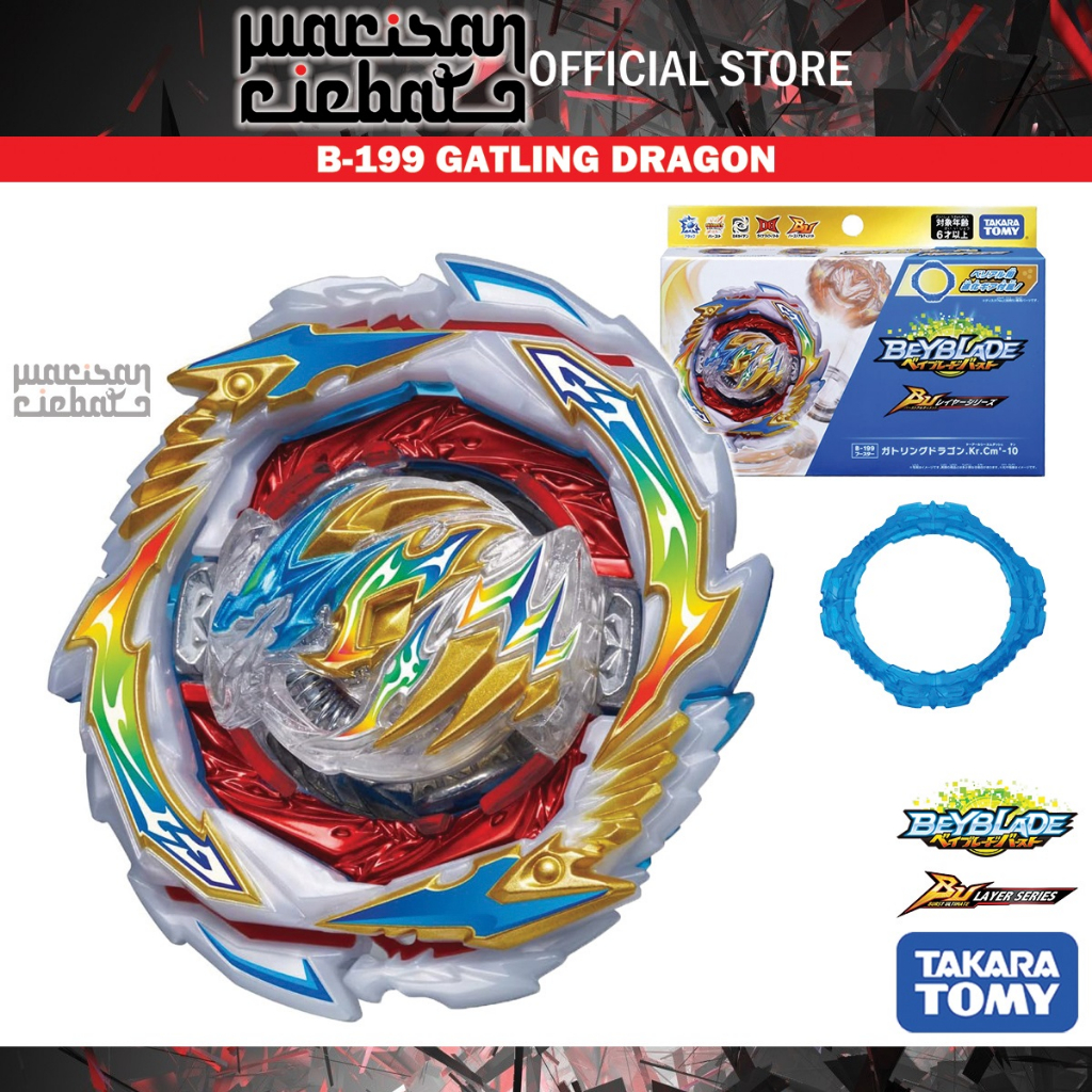 Takara Tomy Beyblade Burst B-199 Gatling Dragon Karma Charge Metal'-10 Con Engranaje D (importación De Japón - Foto 9