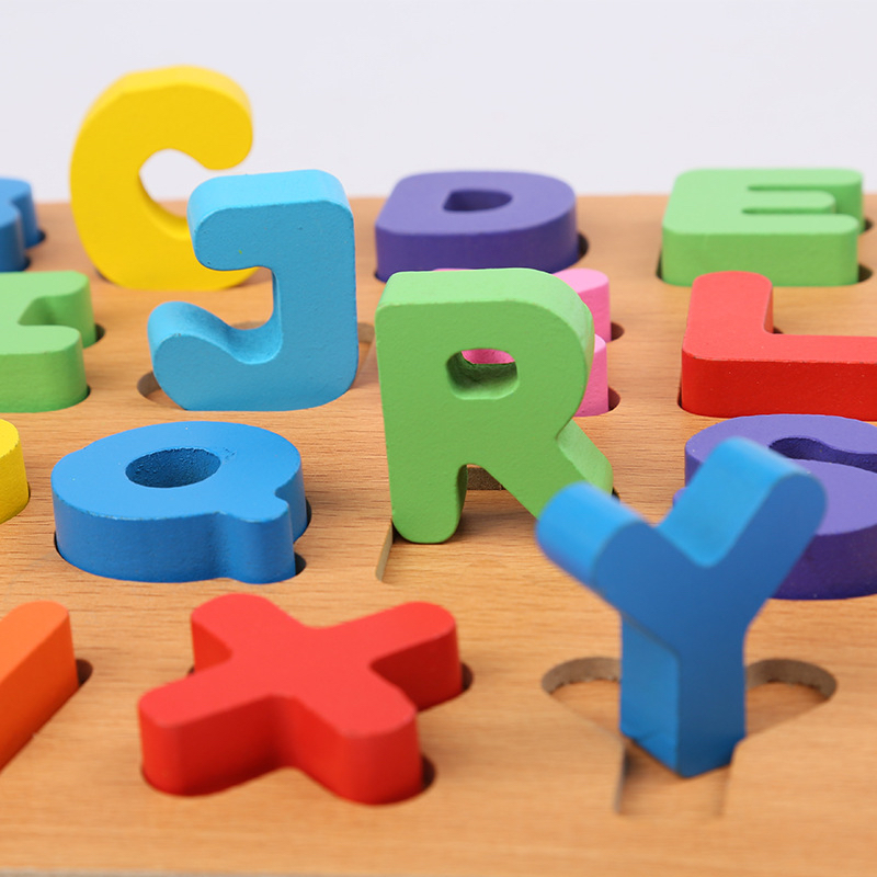JOM Kids Baby Wooden Educational Jigsaw Puzzle Kids Early Education ...