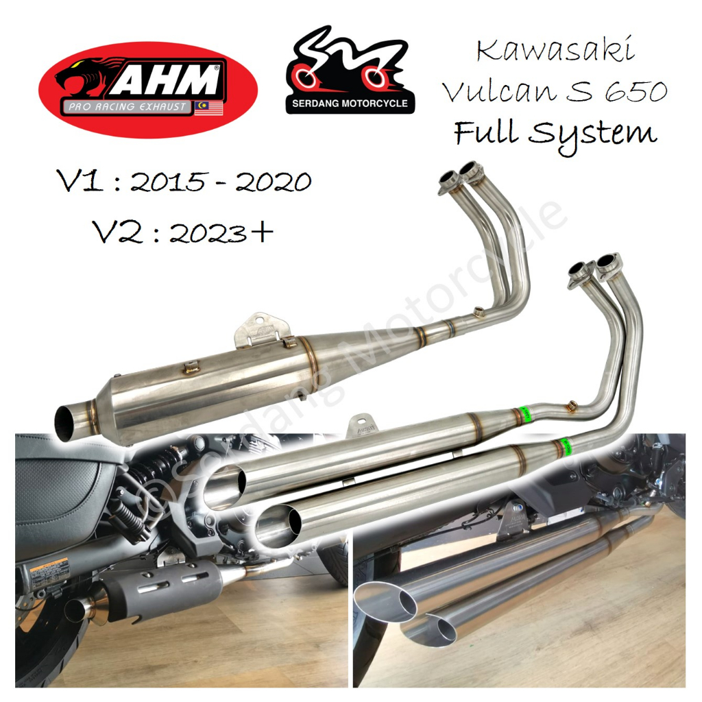 Kawasaki Vulcan S 650 Exhaust Full System Sistem Penuh V1 (20152022) , V2 (2023+) Shopee Malaysia