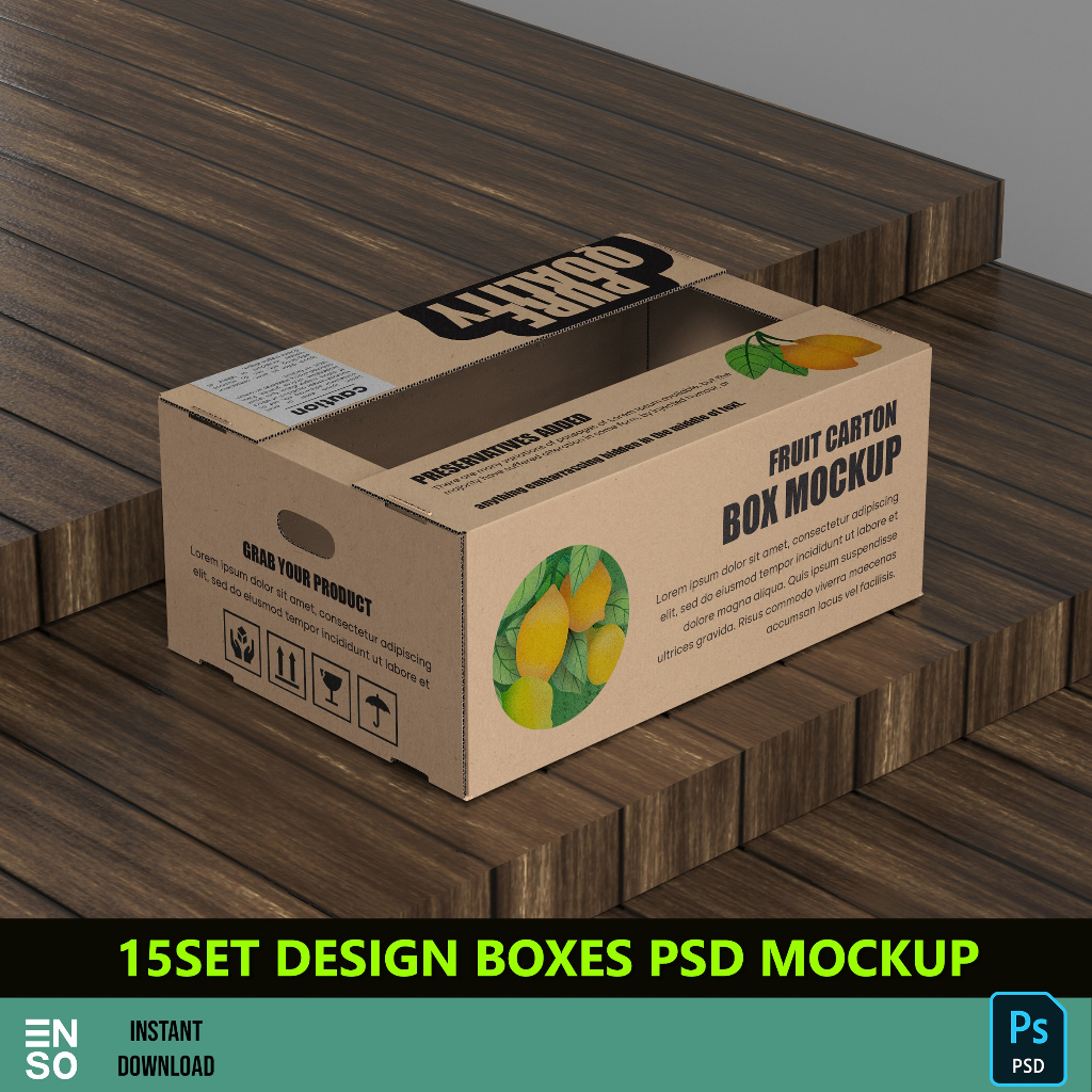15-Set PSD Design Display Paper Box Mockup | Editable PSD Mockup ...
