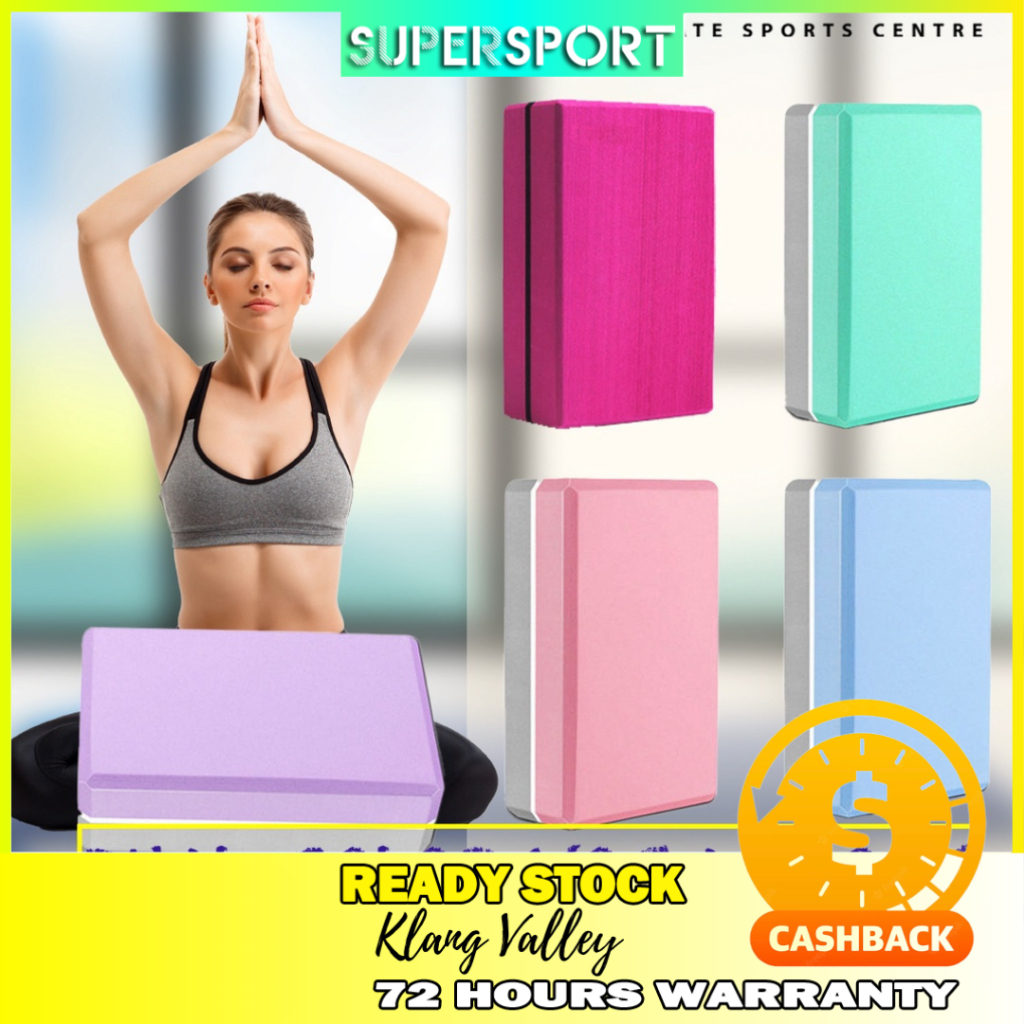 Yoga Block Foam for Exercise Fitness Healthy Life (Blue)