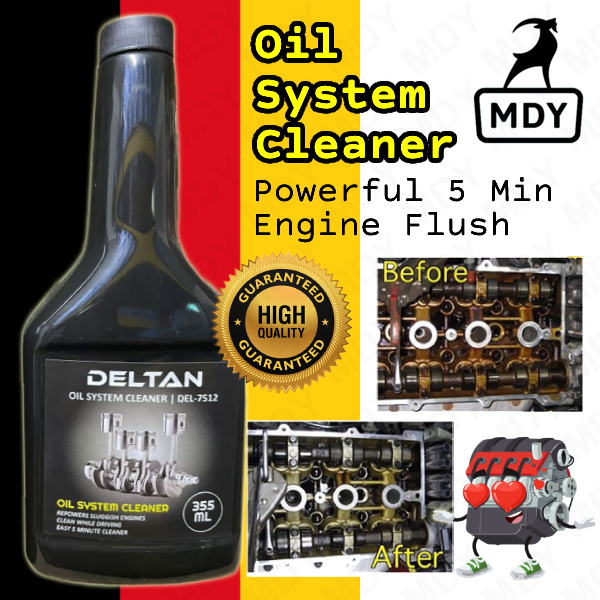Deltan Engine Flush Oil System Cleaner 355ml Take Only 5 Minutes ...