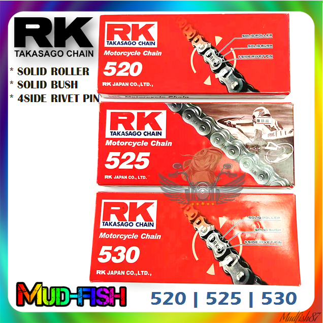 RANTAI RK 520 525 530 SB CHAIN HEAVY DUTY 114L 120L | Shopee Malaysia