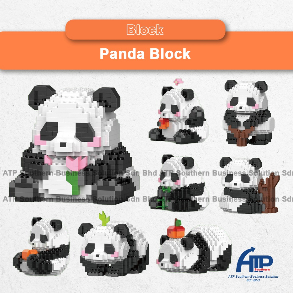 Cute Panda Blocks Nano Building Blocks As Interior Decorations Mini
