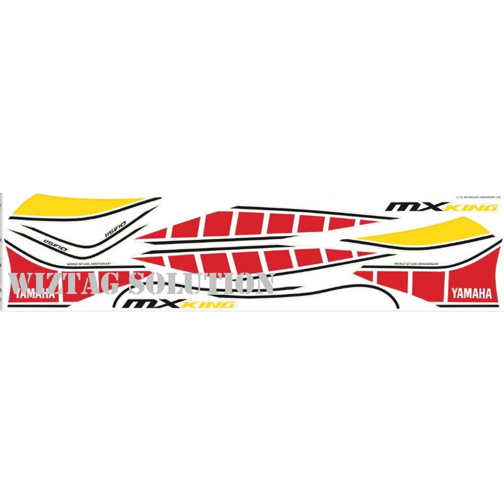 STICKER MXKING EDITION LC135 V6/V7 MOTOR COVER SET STICKERS - MXKING ...