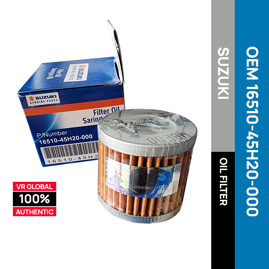 SUZUKI OEM MOTORCYCLE ENGINE OIL FILTER 16510-45H20-000 INDONESIA ...