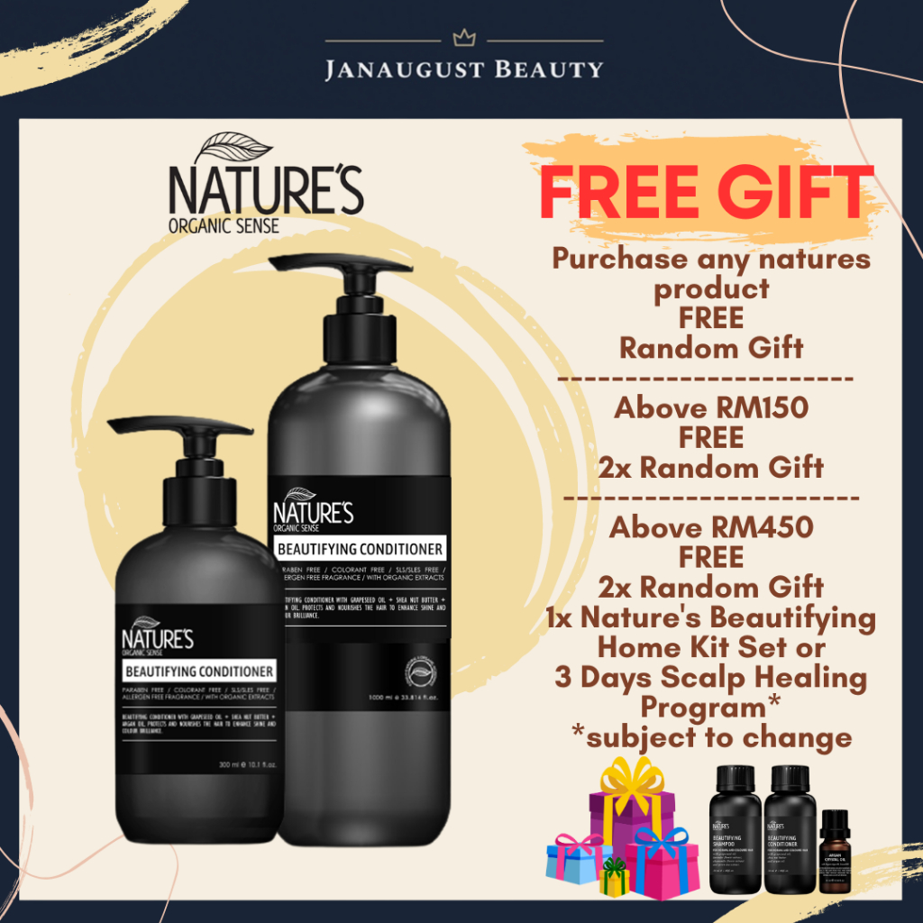 NATURE'S Organic Sense Beautifying Conditioner With Grapeseed Oil Shea