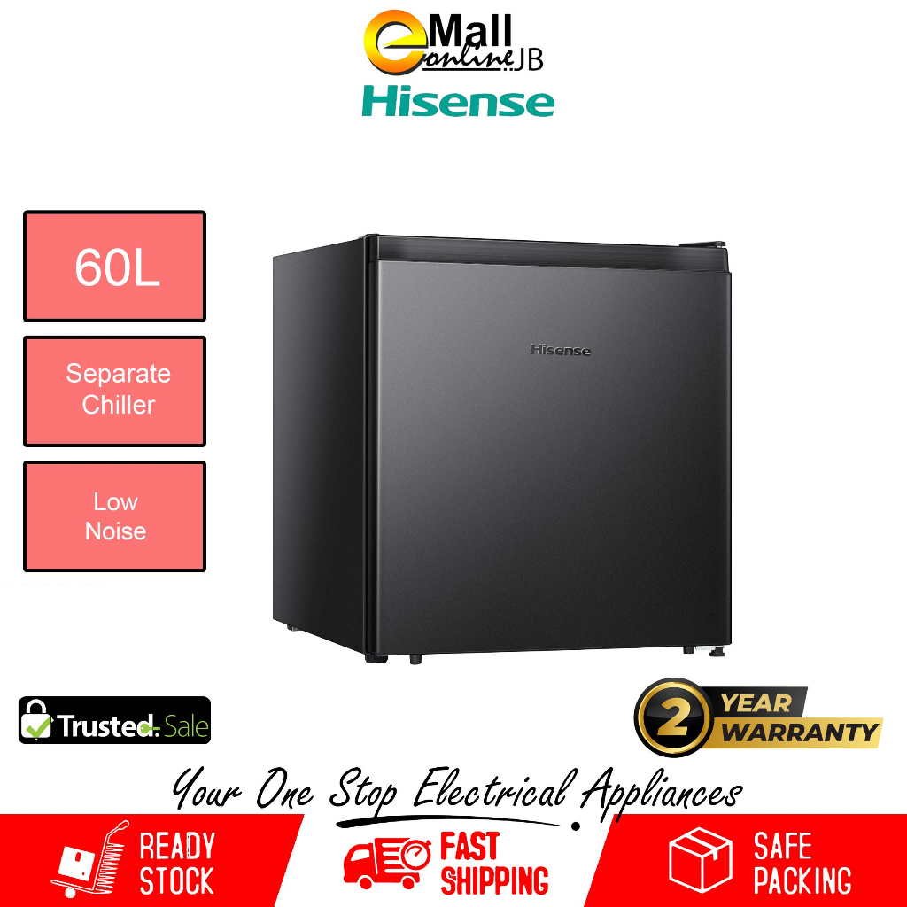 Hisense 60L Mini Bar Single Door Refrigerator Peti Sejuk Mini Bar Peti