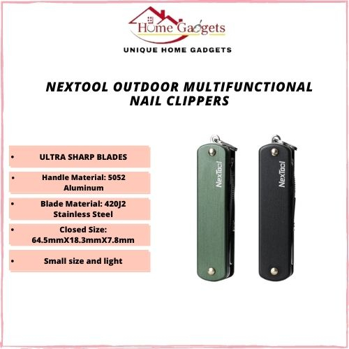 NexTool Outdoor Multifunctional Nail Clippers EDC Small Pocket Knife Keychain Shopee Malaysia