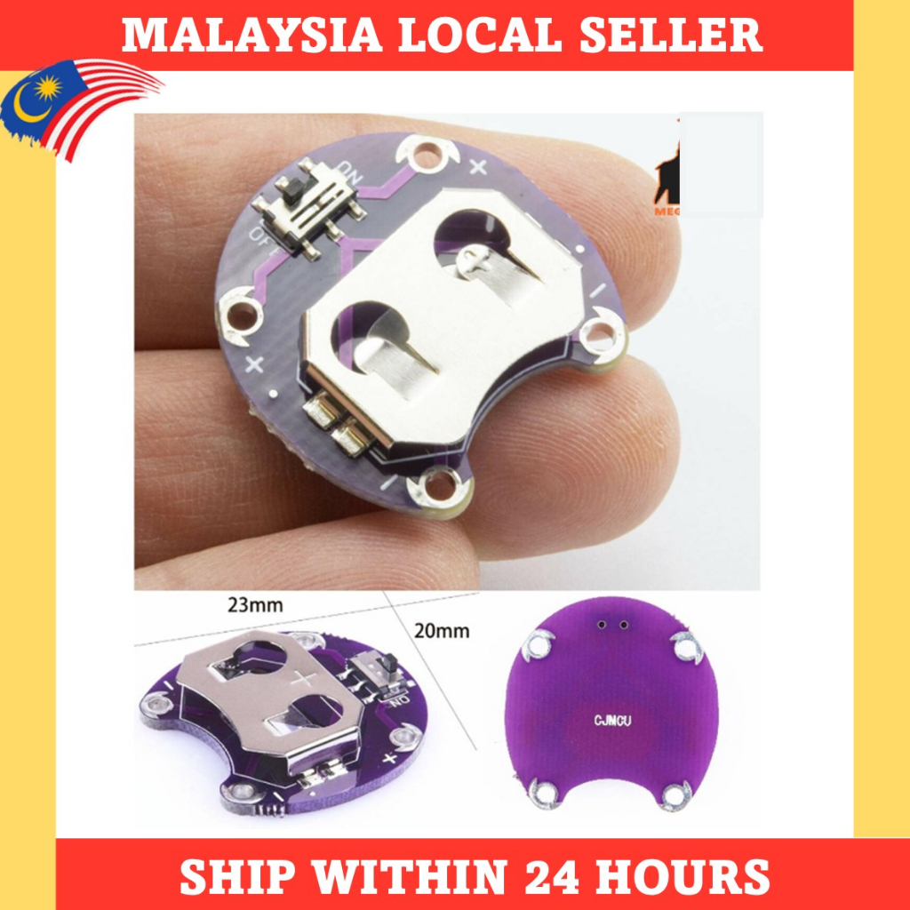 LilyPad Coin Cell Battery Holder CR2032 Battery Mount Module for ...