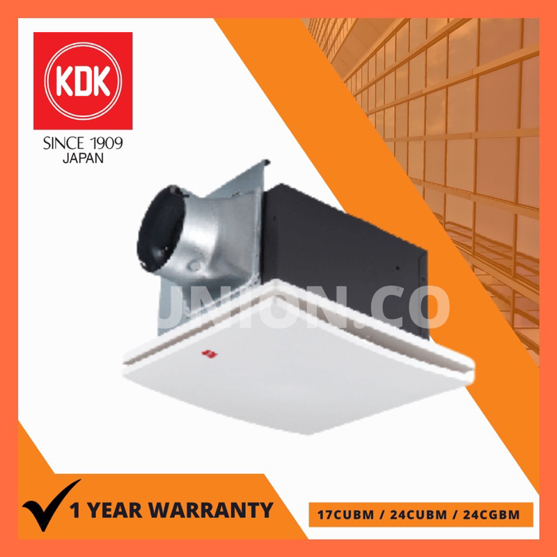 KDK 17CUBM 24CUBM 24CGBM Sirocco Steel Type Ceiling Mount Propeller