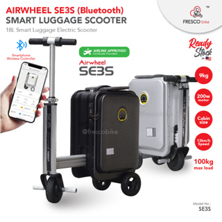 Airwheel SE3S Electric Mini Smart Black Scooter Luggage 20 Inch Riding  Suitcase 