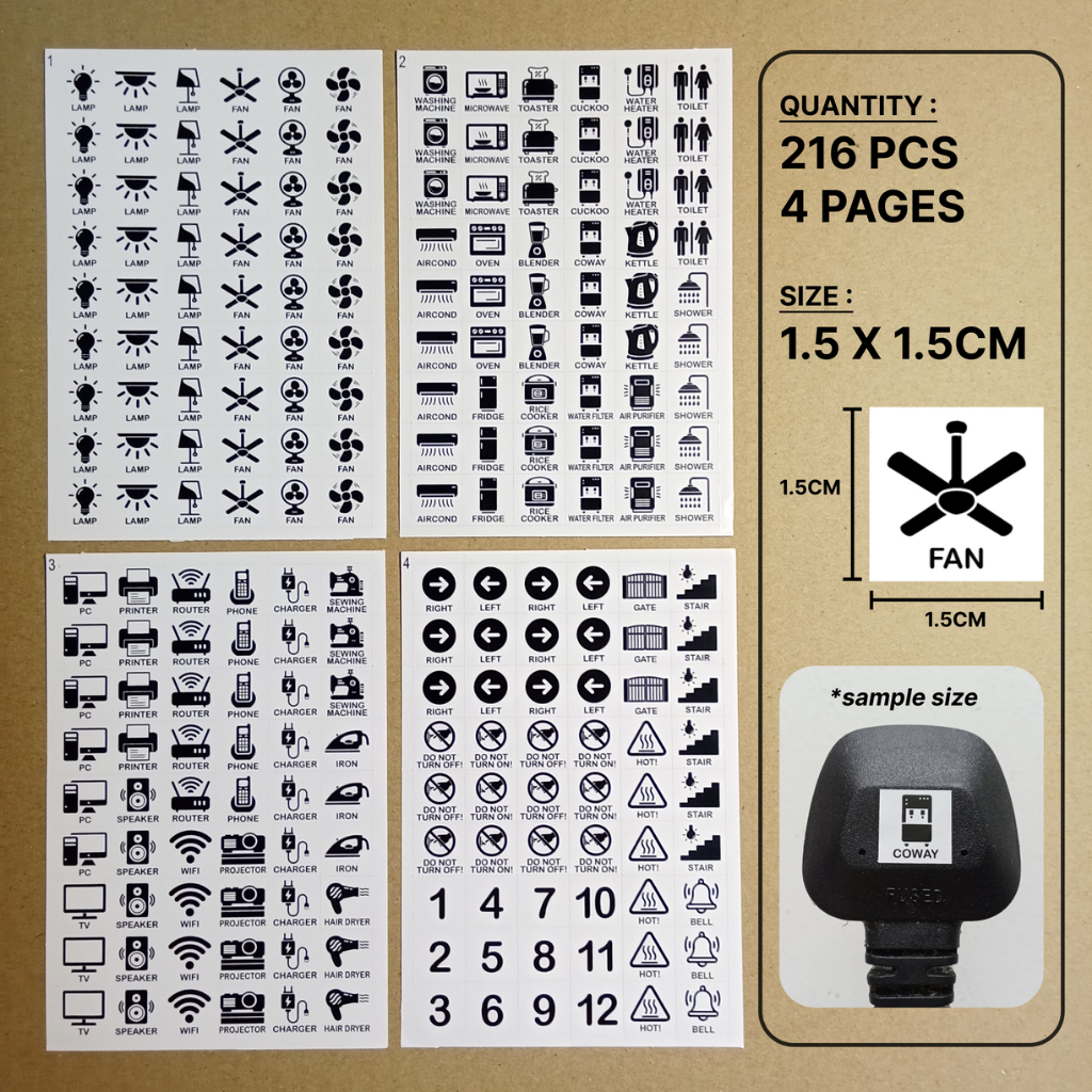Sticker Label Suis Elektrik | Shopee Malaysia