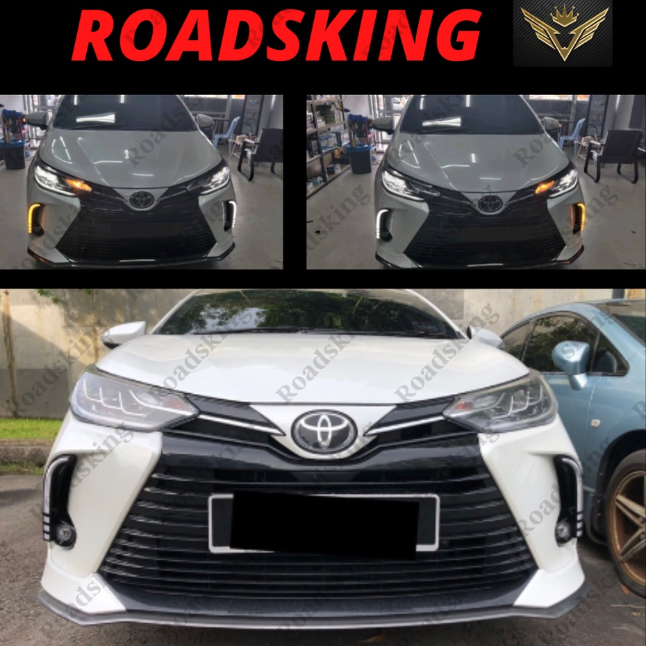 TOYOTA YARIS VIOS 2020 2021 FACELIFT DAYLIGHT LED DAYTIME RUNNING LIGHT