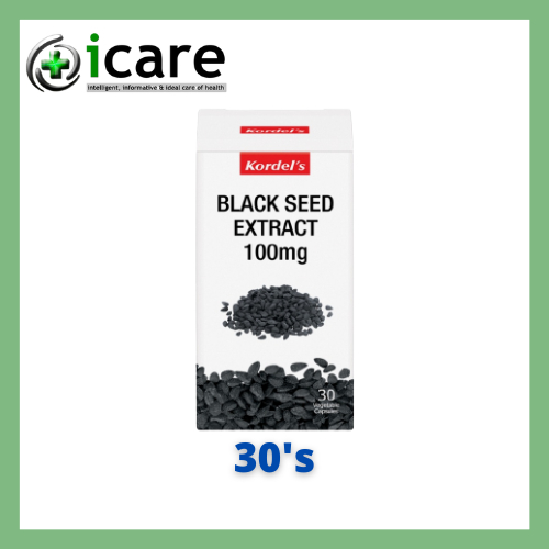 KORDEL'S BLACK SEED EXTRACT 100MG 30'S ( EXP DATE 06/2025 ) Shopee
