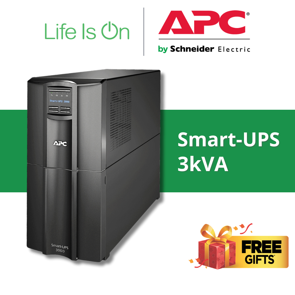 APC Smart-UPS, SMT3000I 3kVA, Line Interactive, Tower, 230V, 8x IEC C13 ...