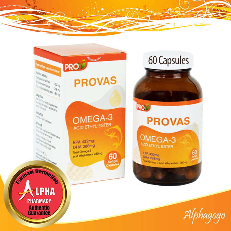 PROVAS Omega 3 Softgel Capsules (60 Capsules) Shopee Malaysia
